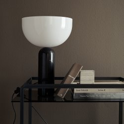 New Works Kizu Bordlampe - Lille - Sort Marmor