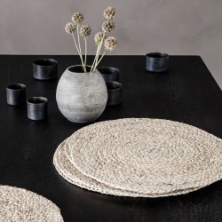 House Doctor Circle Dkkeserviet 4 stk. Natur