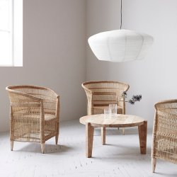 House Doctor Bidar Hvid Lampeskrm - Stor