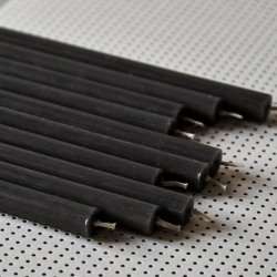 Stoff Nagel Kertelys - Sort - 12 stk