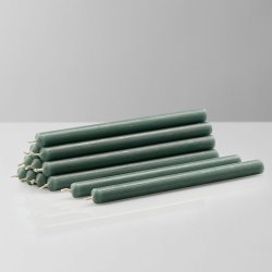 Stoff Nagel Kertelys - Lysegrn - 12 stk