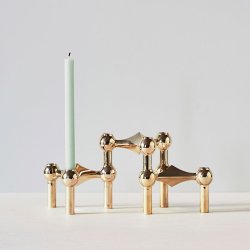 Stoff Nagel Kertelys - Lysegrn - 12 stk