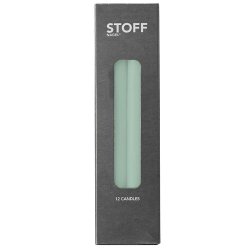 Stoff Nagel Kertelys - Lysegrn - 12 stk