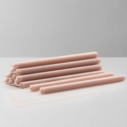 Stoff Nagel Kertelys - Beige - 12 stk