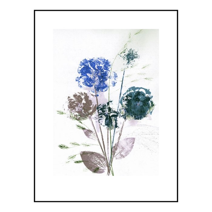 Pernille Folcarelli Flower Bouquet Blue 30x40 cm