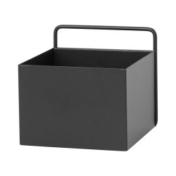Ferm Living Wall Plant Box - Firkantet - Sort