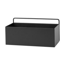 Ferm Living Wall Plant Box - Rektangulr - Sort