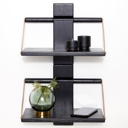 Andersen Furniture - Shelf Wood Wall - Sort Eg - Lille