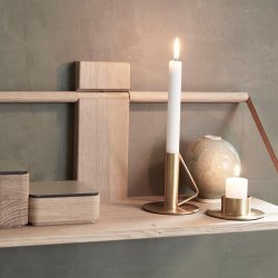 Andersen Furniture - Shelf Wood Wall - Eg - Mellem