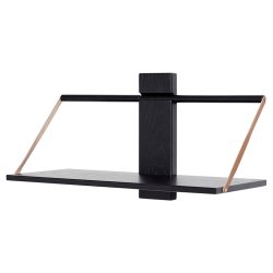 Andersen Furniture - Shelf Wood Wall - Sort Eg - Stor