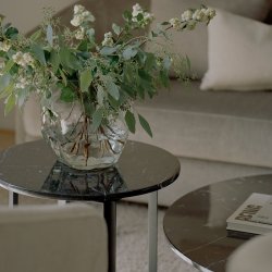 New Works Florence Sidebord 50 cm - Black Marquina Marble