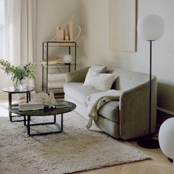 New Works Florence Sidebord 50 cm - Black Marquina Marble