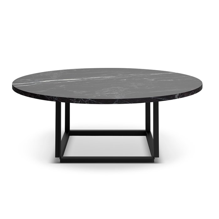 New Works Florence Sofabord 90 cm - Black Marquina Marble