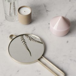 Ferm Living - Poise - Hnd Spejl - Messing