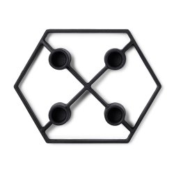 Normann Copenhagen - Tivoli - Prism Lysestage 4 - Sort Stbejern 