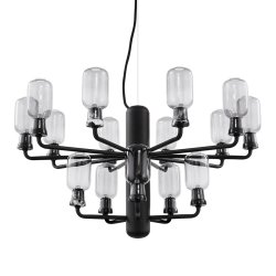 Normann Copenhagen Amp Lysekrone Smoke/Sort - Small