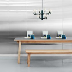 Normann Copenhagen Amp Lysekrone Gylden/Grn - Small