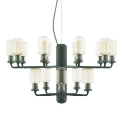 Normann Copenhagen Amp Lysekrone Gylden/Grn - Small