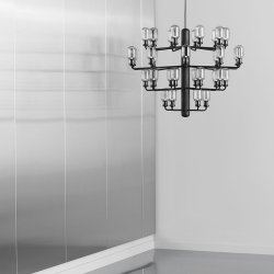 Normann Copenhagen Amp Lysekrone - Smoke/Sort - Large