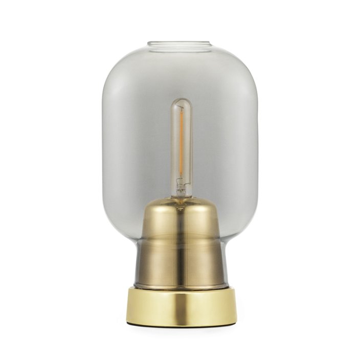 Normann Copenhagen Amp Bordlampe - Smoke/Brass