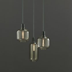 Normann Copenhagen Amp lampe Smoke/Sort - Small