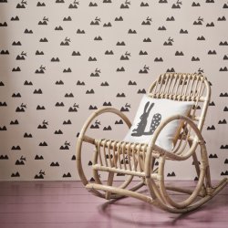 Ferm Living Tapet Rabbit - Rosa