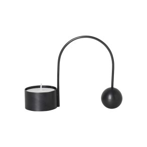 Ferm Living - Balance Fyrfadsstage - Sort Messing