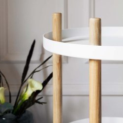 Normann Copenhagen Block Rullebord - Rund - Hvid