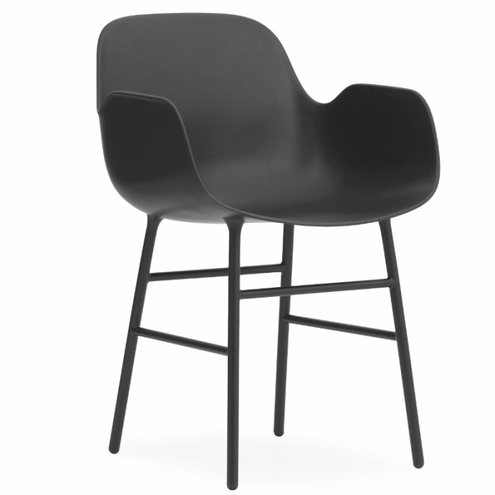Normann Copenhagen Form Armchair Stol - Stl - Sort