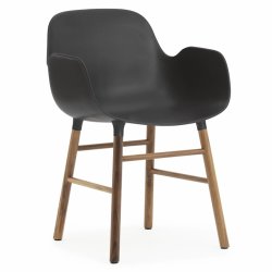 Normann Copenhagen Form Armchair Stol - Valnd - Sort