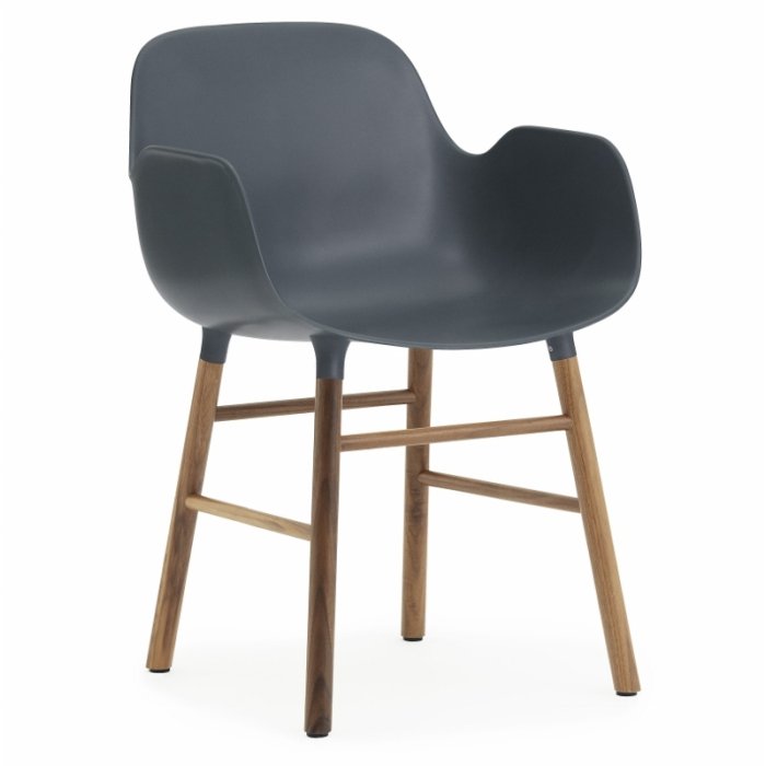 Normann Copenhagen Form Armchair Stol - Valnd - Bl