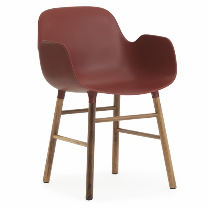 Normann Copenhagen Form Armchair Stol - Valnd - Rd