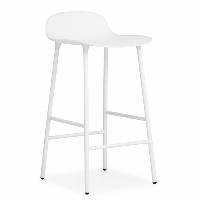 Normann Copenhagen Form Barstol 65 cm. - Stl - Hvid