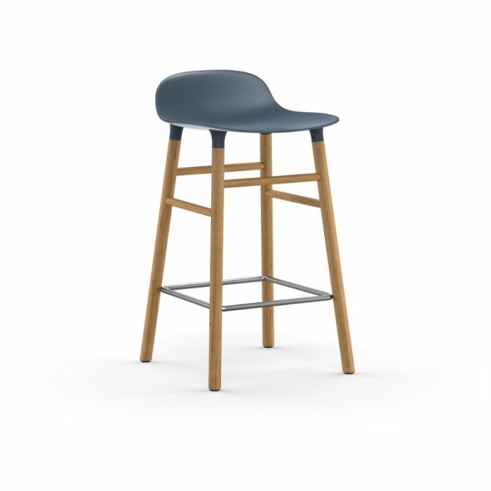 Normann Copenhagen Form Barstol 65 cm. - Egetr - Bl