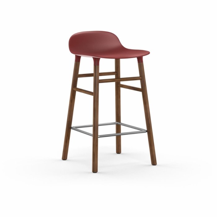 Normann Copenhagen Form Barstol 65 cm. - Valnd - Rd