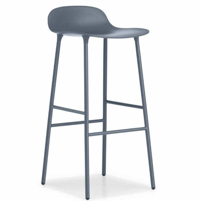 Normann Copenhagen Form Barstol 75 cm. - Stl - Bl