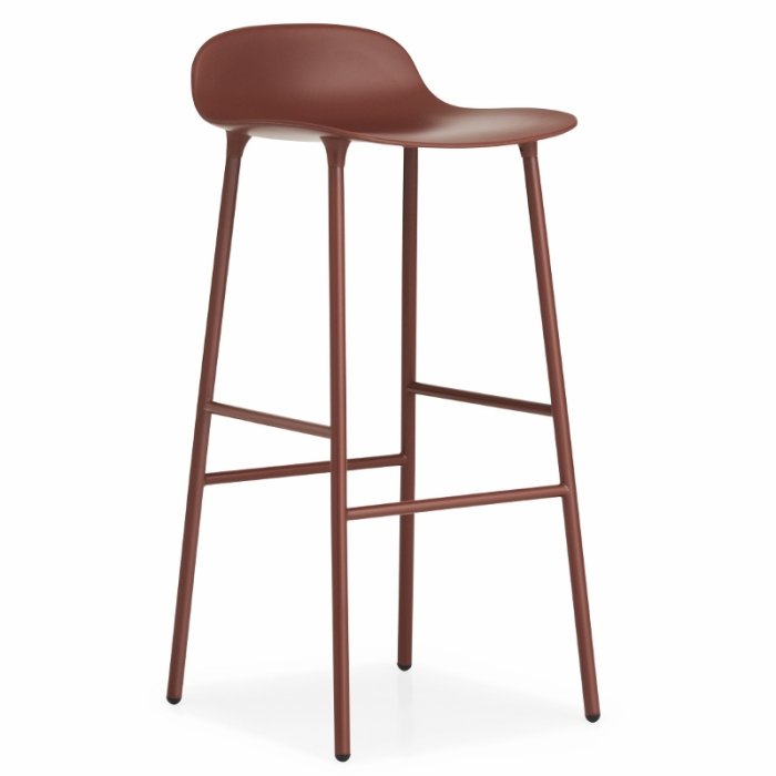 Normann Copenhagen Form Barstol 75 cm. - Stl - Rd