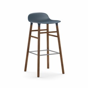 Normann Copenhagen Form Barstol 75 cm. - Valnd - Bl