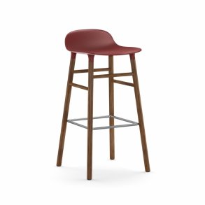 Normann Copenhagen Form Barstol 75 cm. - Valnd - Rd