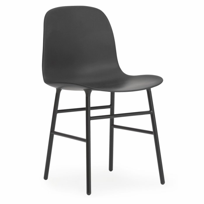 Normann Copenhagen Stol Form Chair - Stl - Sort