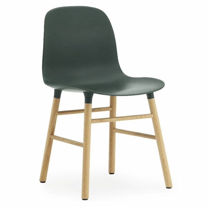 Normann Copenhagen Stol Form Chair - Egetr - Grn