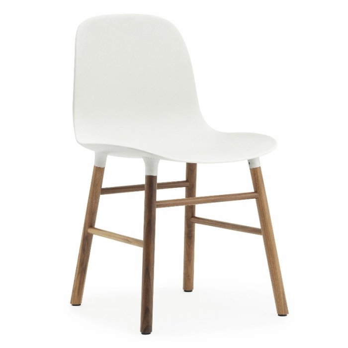 Normann Copenhagen Stol Form Chair - Valnd - Hvid