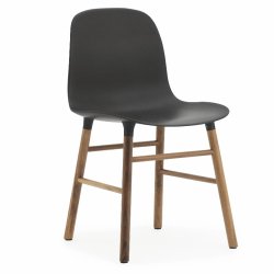 Normann Copenhagen Stol Form Chair - Valnd - Sort