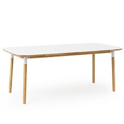 Normann Copenhagen Form Spisebord - 95x200cm - Hvid