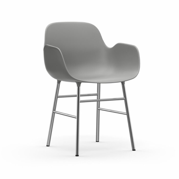 Normann Copenhagen Form Armchair Stol - Krom - Gr