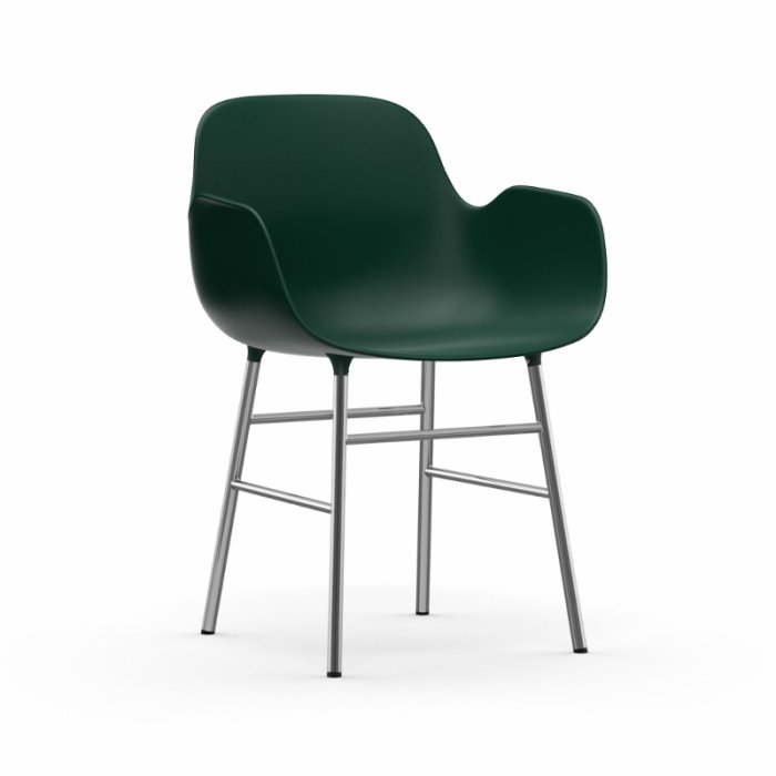 Normann Copenhagen Form Armchair Stol - Krom - Grn