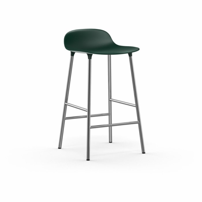 Normann Copenhagen Form Barstol 65 cm. - Krom - Grn