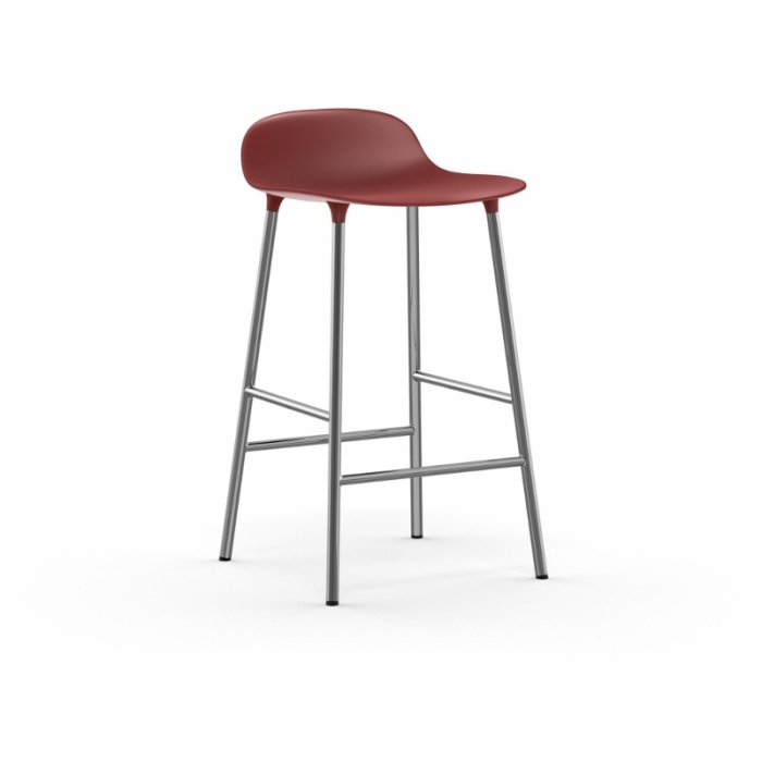 Normann Copenhagen Form Barstol 65 cm. - Krom - Rd