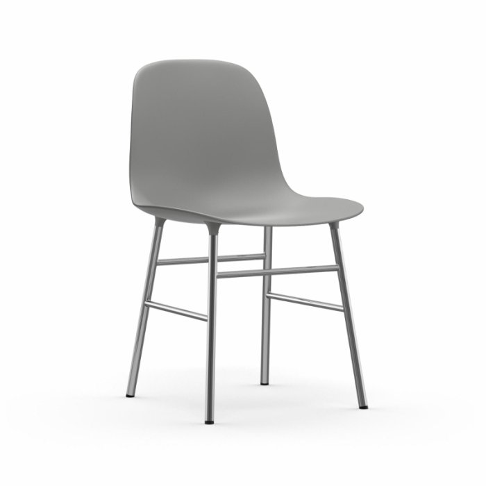 Normann Copenhagen Stol Form Chair - Krom - Gr