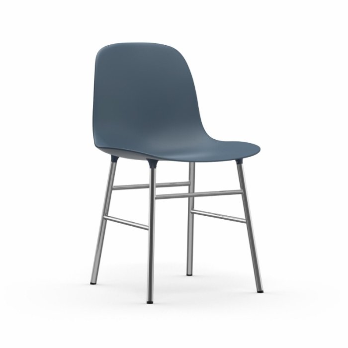 Normann Copenhagen Stol Form Chair - Krom - Bl